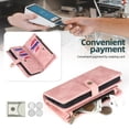 thumbnail image 3 of Magnetic Phone Protective Case Multi-functional Wallet Phone Case with 11 Card Slots Detachable Lanyard Anti-scratch Magnetic Phone for S23 for S23, 3 of 8