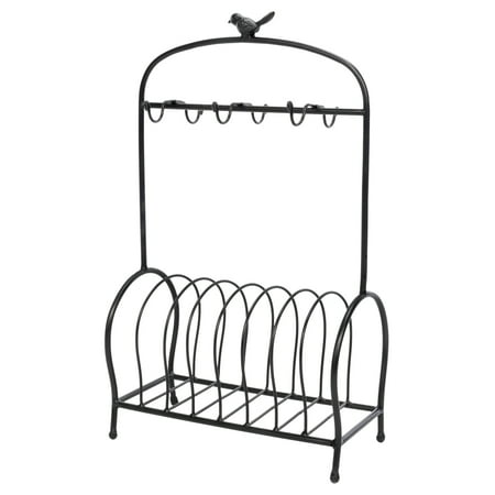Plate Organizer - Zimtown Deluxe Modern Kitchen plate rack organizer - Freestanding Bird Cage Shape Table Meal Tray Holder for Countertop Kitchen,Colorful