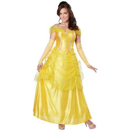 Classic Beauty Yellow Dress Adult Costume