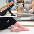 thumbnail image 3 of PUMIER Pilates Socks for Women with Non Slip Grippers, Yoga Crew Socks for Barre Hospital Sticky Slipper Socks 4 Pairs, 3 of 7