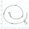 thumbnail image 2 of 925 Sterling Silver Adjustable 1 Inch Anklet Ankle Bracelet Love, 2 of 6