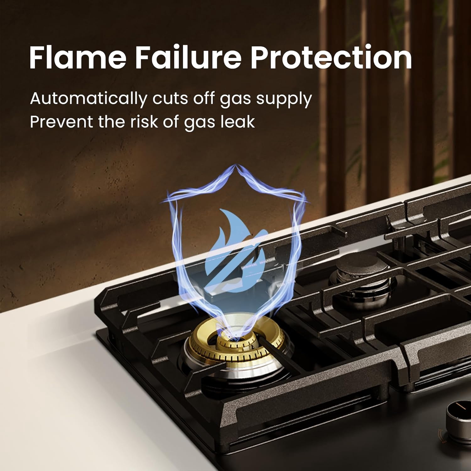 FOTILE Tri-Ring Series GLG30301 30 Inch Pro Gas Cooktop with 37K total BTU on 4 Burners