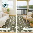 thumbnail image 4 of Addison Rugs Chantille Indoor/Outdoor Traditional Global Olive Machine Washable Rectangle Rug, 3' x 5', 4 of 8