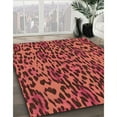 thumbnail image 3 of Ahgly Company Machine Washable Indoor Square Transitional Grapefruit Red Area Rugs, 8' Square, 3 of 7