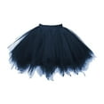thumbnail image 5 of BLESIYA Tulle Petticoat Layered Outfit Dress up Women Tulle Tutu Skirt Costume Dress for Navy Blue, 5 of 8