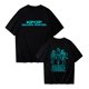 thumbnail image 1 of Women's pop singer Casual Cotton demon Print T-shirt Round Neck Pullover Short Sleeve Top for Home And Outdoor Activities Wear 2XL, 1 of 4