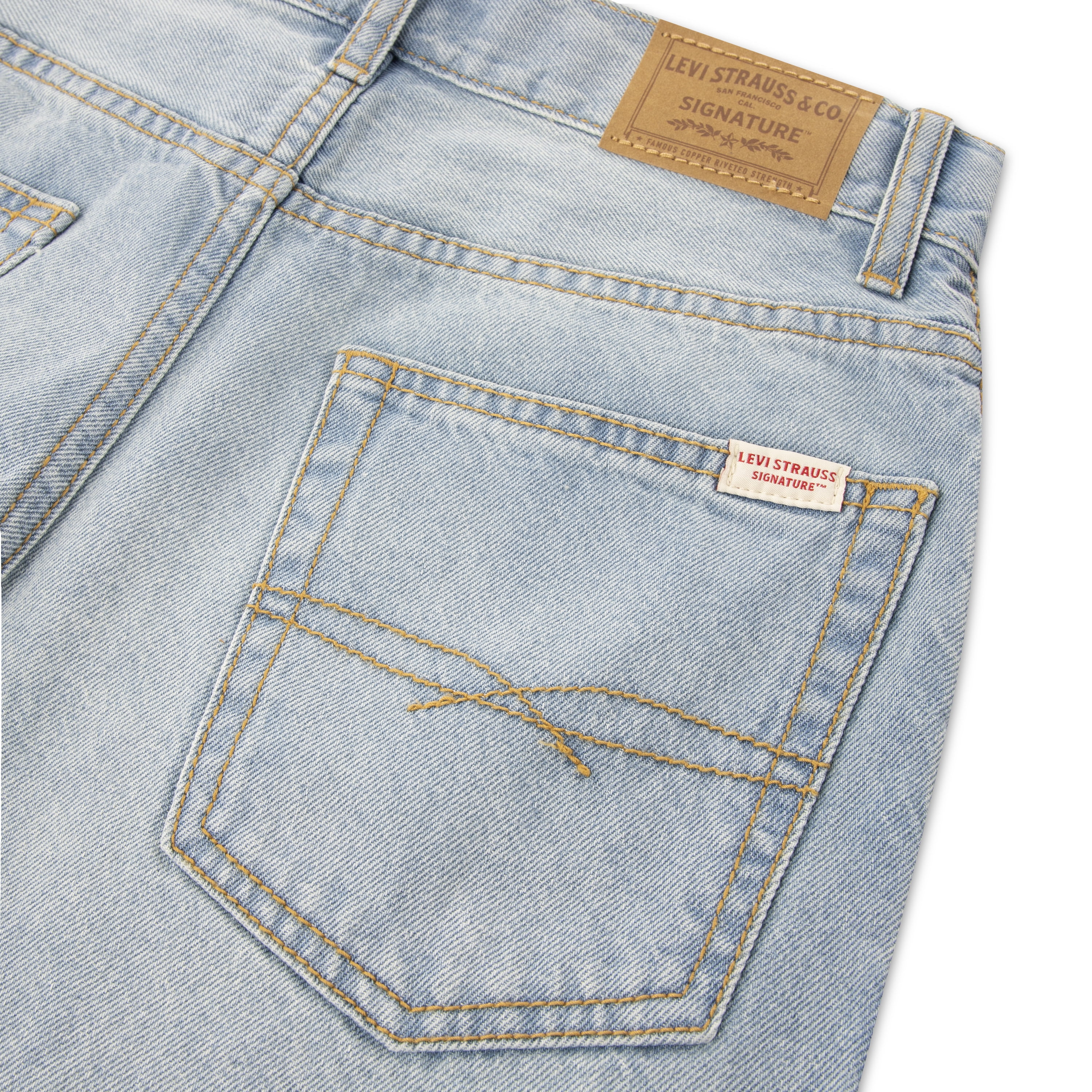 Levi Strauss Signature Boys Loose Fit Denim Shorts, Sizes 4-18