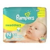 Pampers Swaddlers Diapers, Newborn 20 Count