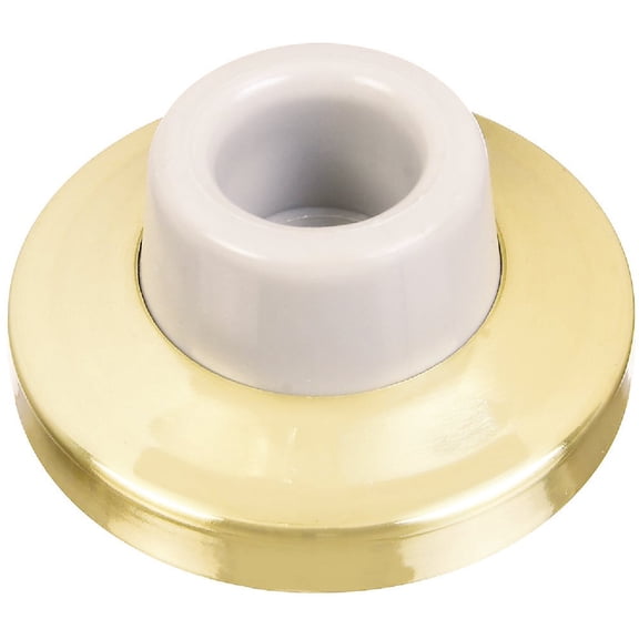 Stanley 80-4010 Concave Wall Doorstop, Bright Brass