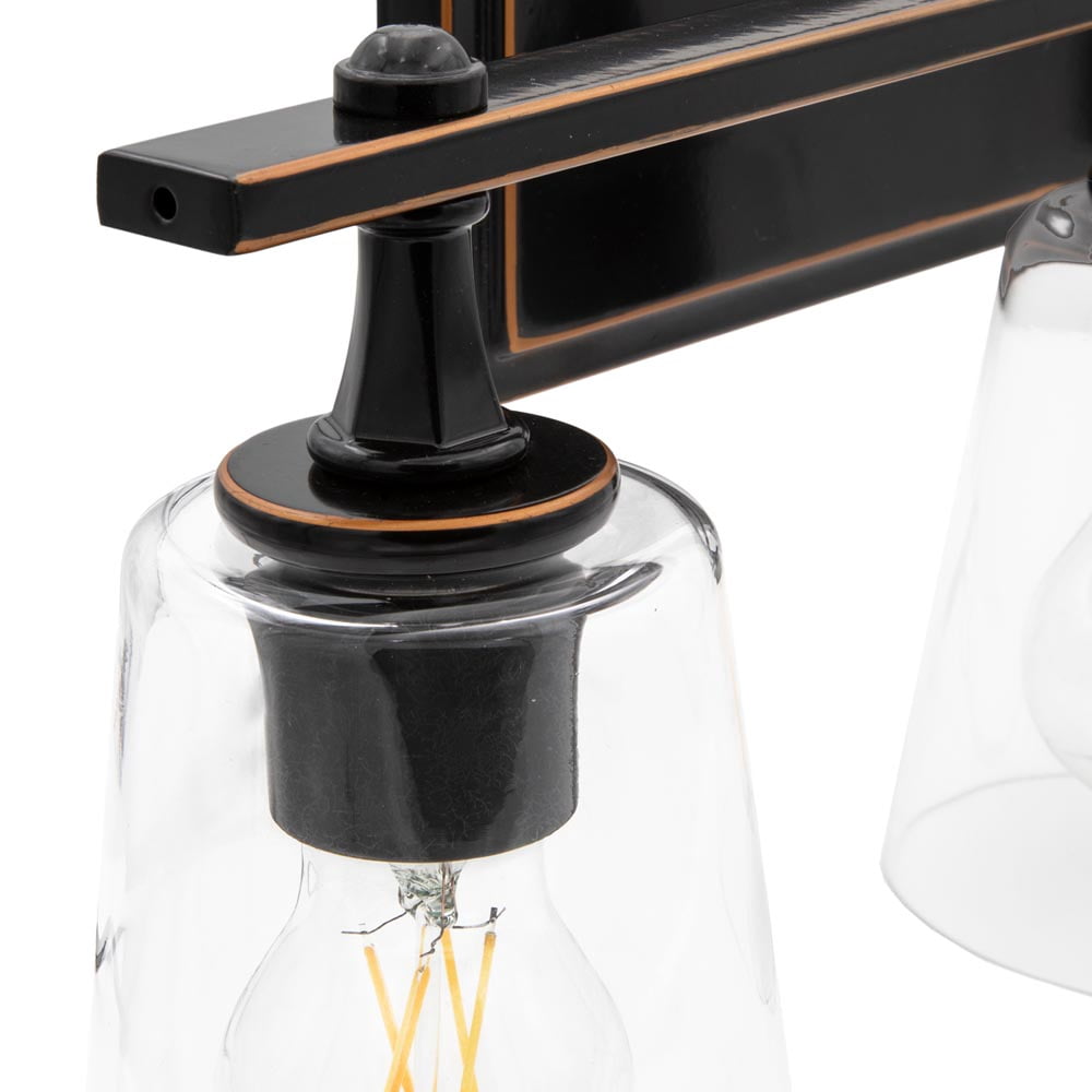 Maxxima 3-Light LED Bath and Vanity Fixture, 2400 Lumens, 2700K Warm White