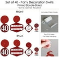 thumbnail image 6 of Big Dot of Happiness We Still Do - 40th Wedding Anniversary - Anniversary Party Hanging Decor - Party Decoration Swirls - Set of 40, 6 of 8