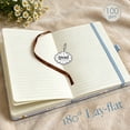 thumbnail image 5 of ipoul B6 Notebook, College Ruled, Lay Flat, Hardcover, Journal for Women, Daisy Gifts, Blue, 5 of 8