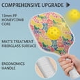 thumbnail image 2 of Pickleball Paddles Set Of 2, Fiberglass Surface, Spring Floral Print, 4 Balls & Bag, 2 of 5