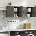 thumbnail image 4 of POLIHOME Farmhouse Kitchen Wall Amount Storage Cabinets with Doors and Shelves, One Set of 2 Pieces, Lt Rustic, 4 of 6