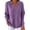 Purple Sweatshirts, variant on Jsaierl Women's Ribbed Collared V Neck Sweatshirts Pullovers Soft Comfortable Fashion Casual Work Tops S-2XL