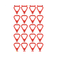 thumbnail image 1 of 10X Trapeze Ring Swing Set Play Set Playground Trapeze Bar Jungle Gym Monkey Bar Ring Trapezoidal Ring, 1 of 8