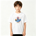 thumbnail image 2 of USA Uncle Sam Chicken Burger 4th July Boys Graphic Tee, Patriotic 100% Cotton Kids Short Sleeve T-Shirt 4-13Y, 2 of 5