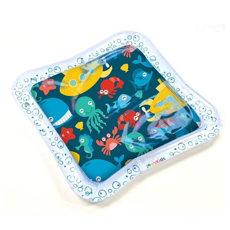 Inflatable Baby Infant Cartoon Pattern Water Play Mat Fun Activity Play Center PVC Water Filled