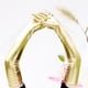 thumbnail image 3 of Guantes largos Hugo metálicos para Dance Opera Cosplay 53cm Oro, 3 of 8