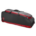 thumbnail image 4 of Louisville Slugger Omaha Rig Wheeled Bag, Black and Scarlet, 4 of 10
