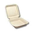 thumbnail image 4 of Plant Plate Compostable Togo Clamshell Food Containers, 8x8 Inch, 100 Count, 4 of 8