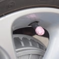 thumbnail image 2 of Tapas de vástago de neumático de válvula de 8 piezas Bling Pink Cover para rueda de coche, 2 of 9