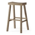 thumbnail image 1 of Open Box Maven Lane Vincent Wooden Rustic Bar Stool, Antiqued Grey, Set of 4, 1 of 6