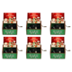 thumbnail image 1 of Mini Cajas Musicales Manivela Navideñas Decoraciones Creativas para El () Rojo, 1 of 2