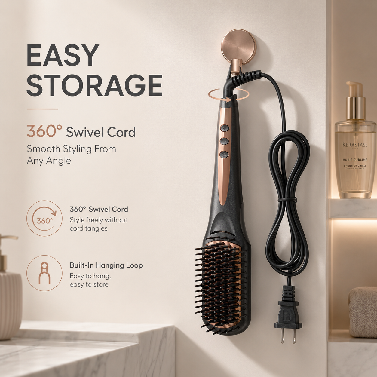 Berlaney Hair Straightener Brush One Step photo 5