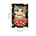 thumbnail image 3 of FCXZI Cat Noodles Chopsticks Tapestry Wall Art Home Decor 100% Polyester 40*60in, 3 of 6