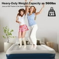 thumbnail image 3 of GVDV 18" Twin Air Mattress with Built-in Pump, Raised Inflatable Air Bed for Guests & Home, Comfortable Blow-up Mattress, Upgraded 4-Chamber Design, Supports up to 560 lbs, 3 of 9