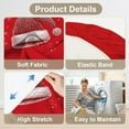 thumbnail image 3 of muroi Merry Christmas Santa Hat Chair Covers for Dining Room Kitchen Set of 4 \u2013 Stretchable Christmas Holiday Décor Chair Protectors, 3 of 7