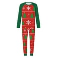 thumbnail image 5 of KeShDi Christmas Pajamas Men's Christmas Fashion Christmas Plaid Print Tops And Pants Pajama Suit Homewear Red S, 5 of 5