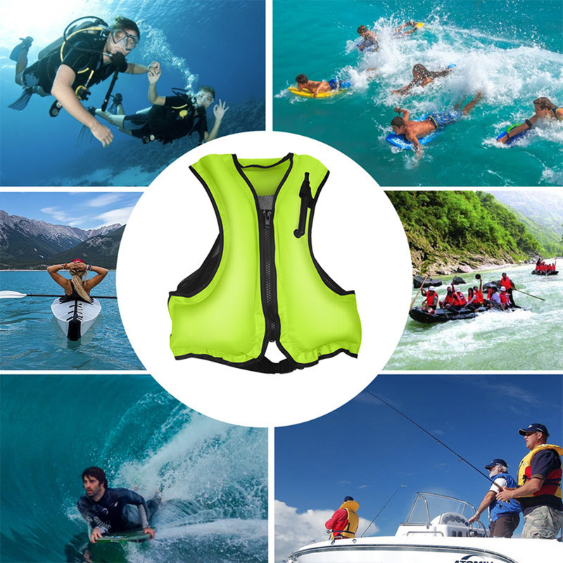 DTOWER Floatage Jackets Inflatable Snorkel Vest Adult Swimming Jacket ...