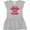 AC-Heather Grey, variant on Inktastic That's My Awesome Brother out There with Baseballs Girls Toddler Dress