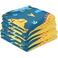 thumbnail image 4 of GZHJMY Colorful Dinosaurs Kitchen Towel, Dish Towels Quick Drying Tea Towels Absorbent Hand Towels for Kitchen Sink Dinner Table 28 x 18 Inches, Set of 4, 4 of 7