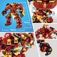 thumbnail image 3 of Figuras de acción de superhéroes Vengadores Iron Man Hulkbuster Steel Mecha, bloques de construcción, modelo de película clásica, juguetes de ladrillos para niños, regalo, 3 of 4