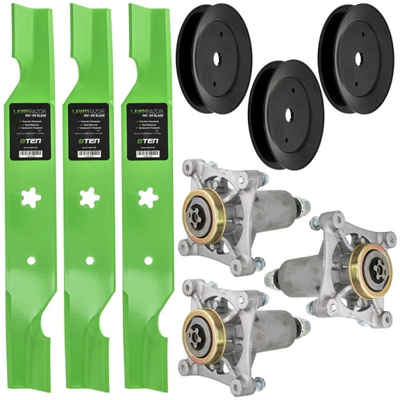 8TEN Blade Spindle Pulley Kit for Husqvarna 532187281 54-inch Deck MK1009714