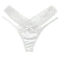 thumbnail image 2 of HUPOM Underwear Women Ladies Underwear Low waist Elastic Waist Solid Thong White One Size, 2 of 6