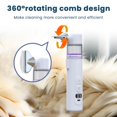 thumbnail image 4 of Electric Nit Comb, Electric Louse Comb Wireless Rechargeable, 2-in-1 Vacuum Nit Combs with Fine-toothed Design, Portable Flea Remover for Pets, Multifunctional Hair Treatment Tool, 4 of 10