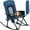 Blue, variant on PORTAL Folding Camping Rocking Chair, Portable Outdoor Rocker with Mesh High Back, Supports 400 lbs, Blue
