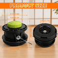 Straight Key Shaft String Trimmer Head Replacement for Ryobi Straight Shaft Models, 6.69x4 ...