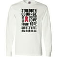 thumbnail image 3 of Inktastic Sickle Cell Awareness Strength Courage and Support Long Sleeve T-Shirt, 3 of 5