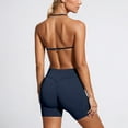 thumbnail image 4 of Afdoent Workout Sets For Women High Elastic Seamless Workout Outfit Neck Sports Bra With Shorts Comfortable Activewear, 4 of 5