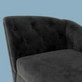 thumbnail image 4 of HestiNysus Indoor Chaise Lounge ,Tufted Velvet One Arm Chaise Lounge for Living Room & Bedroom，Black, 4 of 5