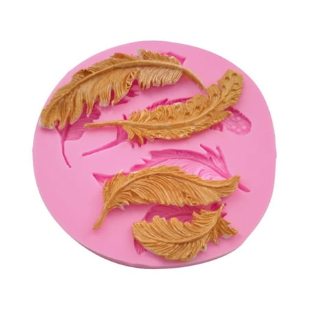 

Kitchen Silicone Feather Fondant Mould Cake Animal Birds Plume Chocolate Baking DIY Mold Decorating Kit Pan StBoxes
