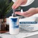 thumbnail image 2 of Juego de accesorios de baño de cerámica pintada de 4 piezas, incluye bomba dispensadora de jabón, soporte para cepillo de dientes, vaso, jabonera sanitaria, ideas de regalo para el hogar, artículos, 2 of 8