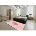 thumbnail image 4 of Ahgly Company Indoor Rectangle Patterned Pastel Red Pink Area Rugs, 7' x 10', 4 of 6