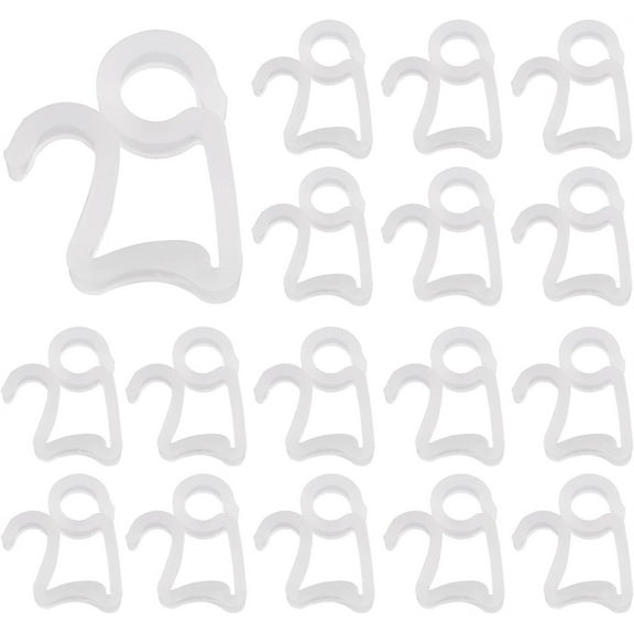 100 Pieces Christmas Light Clips,1.3X1.1In Mini Light Clips For Christmas Lights,Christmas Lights Hooks Clips,Weatherproof Outdoor Light Clips for Christmas Decoration(White)