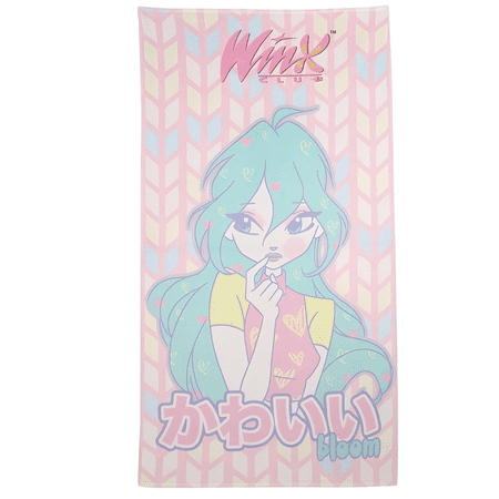 [Officially Licensed] Winx Club Bloom Beach Towel Cute Print Light Weight Bath Towel